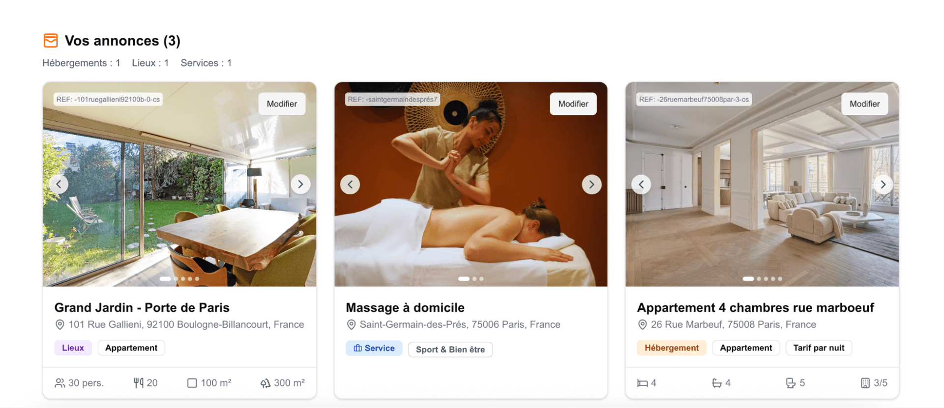 Centralisez les fiches de vos hébergements, lieux et services